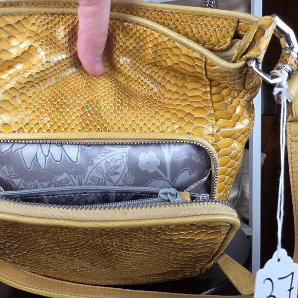 Brighton Yellow adjustable shoulder Sprite Marygold Purse E409957 - Picture 6 of 16